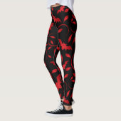 Entwurf für halloween_Beängstigend Flying Bats Leggings (Links)