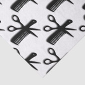 Entwurf für Kamm und Schere Seidenpapier (Detail)