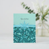 Entwurf für türkisfarbene Splendor-Vorlagen Postkarte (Stehend Vorderseite)