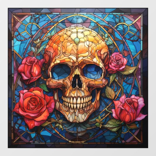 Entwurf für verkettete Gläser Fensteraufkleber (Blatt)