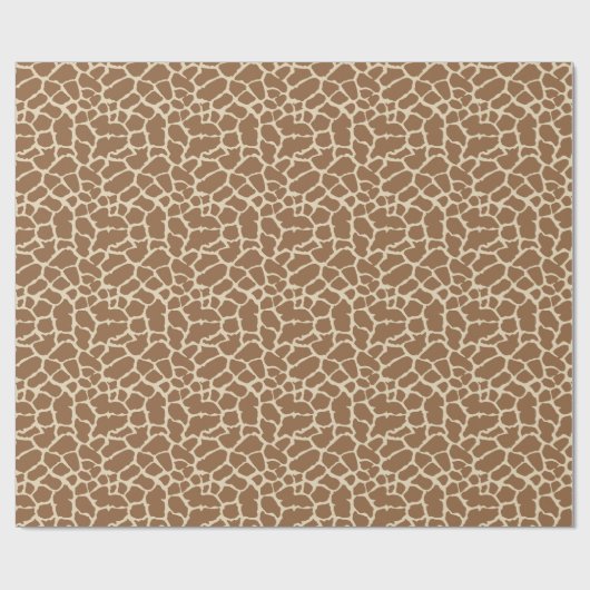 Entwurf Giraffen-Tierdruck-TANs Brown Geschenkpapier (Flach)