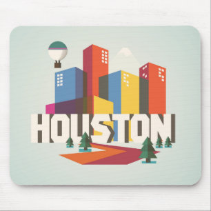 Entwurf Houstons, Stadtbild Texas Mousepad
