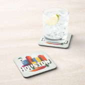 Entwurf Houstons, Stadtbild Texas | Untersetzer (Rechte Seite)