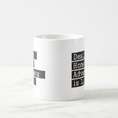 Entwurf ist - Schwarzes ehrlich Kaffeetasse (Mittel)