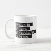 Entwurf ist - Schwarzes ehrlich Kaffeetasse (Links)