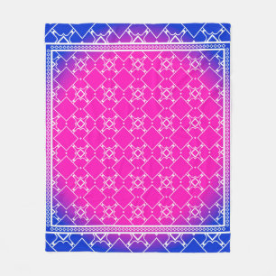 Entwurf mit abstrakt gezogenen geometrischen Muste Fleecedecke