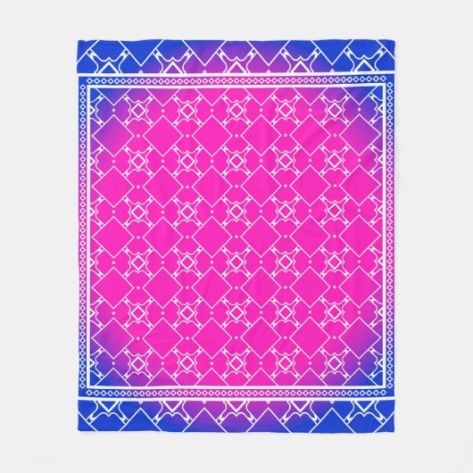 Entwurf mit abstrakt gezogenen geometrischen Muste Fleecedecke (Vorderseite)