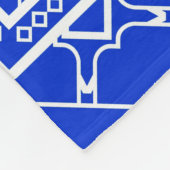 Entwurf mit abstrakt gezogenen geometrischen Muste Fleecedecke (Ecke)