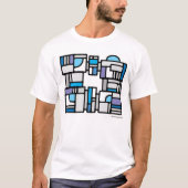 Entwurf mit Blaubogen 007 T-Shirt (Vorderseite)