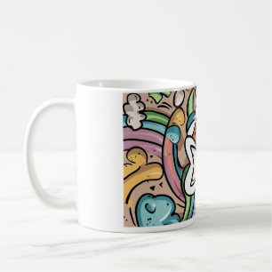 Entwurf mit Kinderzeichnungen Kaffeetasse