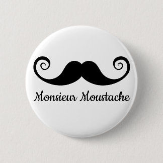 Entwurf Monsieur Mustache mit dem gelockten Button