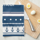 Entwurf nautisch geschirrtuch (Viertel Falte)