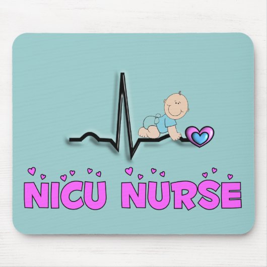 Entwurf NICU Krankenschwester-QRS Mousepad (Vorne)
