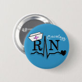 Entwurf Omcology Krankenschwester RN-Geschenk-QRS Button (Vorne & Hinten)