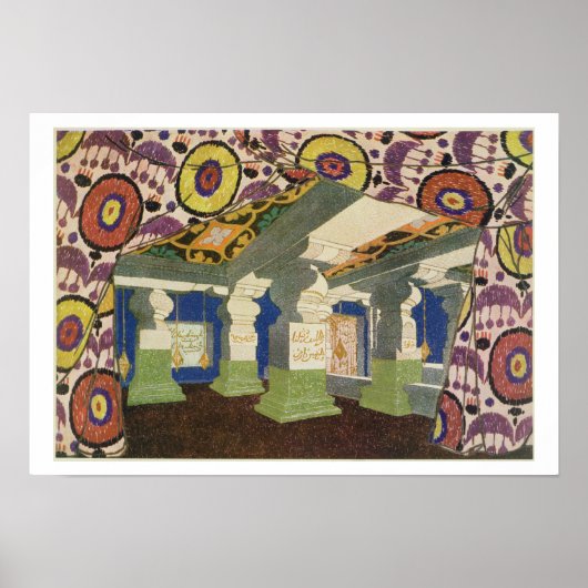 Entwurf orientalischer Landschaften (Farbe litho) Poster (Vorne)
