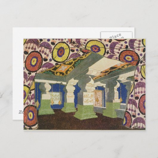 Entwurf orientalischer Landschaften (Farbe litho) Postkarte (Vorne/Hinten)