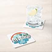 Entwurf Pittsburghs, Stadtbild Pennsylvanias | Rechteckiger Pappuntersetzer (Vor Ort)