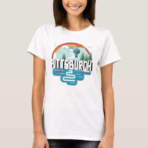 Entwurf Pittsburghs, Stadtbild Pennsylvanias T-Shirt