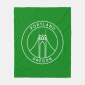Entwurf Portlands Oregon Fleecedecke (Vorderseite)