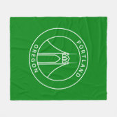 Entwurf Portlands Oregon Fleecedecke (Vorderseite (Horizontal))