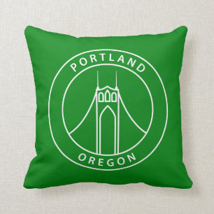 Entwurf Portlands Oregon Kissen