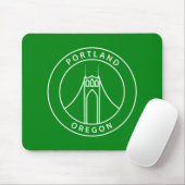 Entwurf Portlands Oregon Mousepad (Mit Mouse)