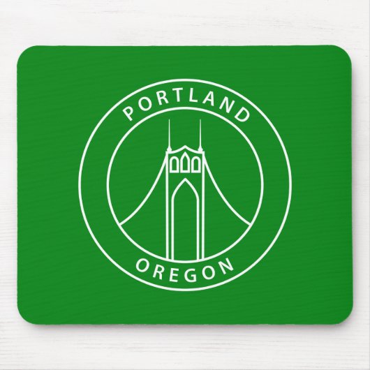 Entwurf Portlands Oregon Mousepad (Vorne)
