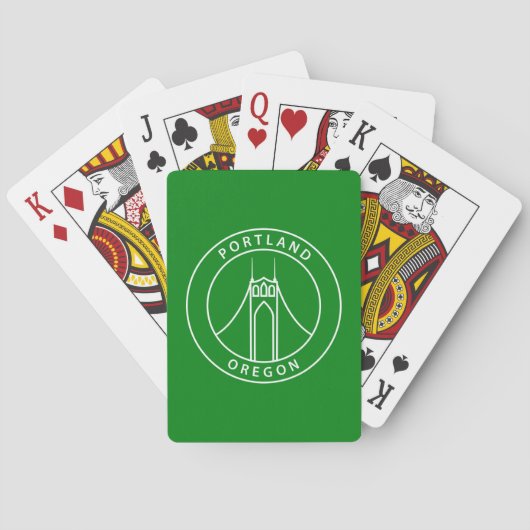 Entwurf Portlands Oregon Spielkarten (Rückseite)