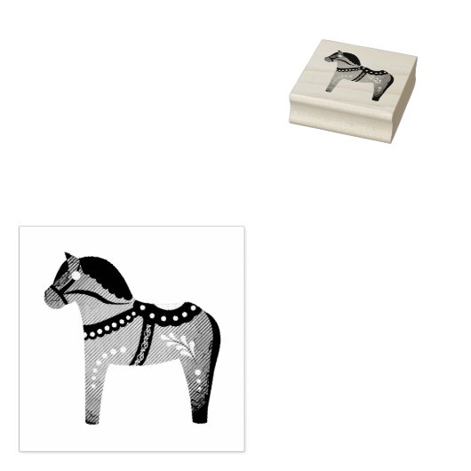 Entwurf/Silhouette/Muster der Dalah-Pferde Gummistempel (Stempel)