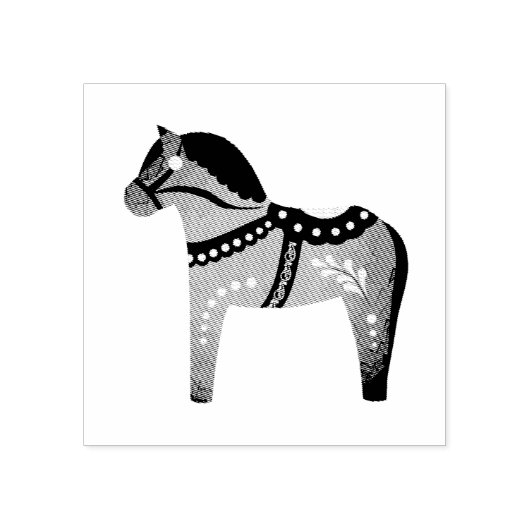 Entwurf/Silhouette/Muster der Dalah-Pferde Gummistempel (Prägung)