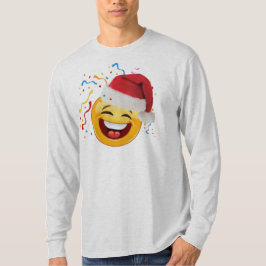 Entwurf T-Shirt emoji Party glückliches Weihnachts