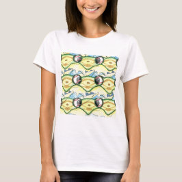 Entwurf Tessellations-Baseballbetenden Mantis T-Shirt