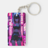 Entwurf von Anime-Schlüsselanhängern Schlüsselanhänger (Rückseite)