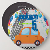 Entwurf von Birthday Cars und Gleisen Button (Vorne & Hinten)