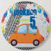 Entwurf von Birthday Cars und Gleisen Button (Vorderseite)