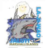 Entwurf von den Marshallinseln Aufkleber (Vorderseite)