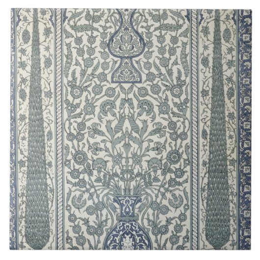 Entwurf von der Moschee von Ibrahym Agha, 'von der Fliese (Vorderseite)