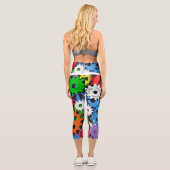 Entwurf von farbigen Zahnrädern Capri Leggings (Rückseite)