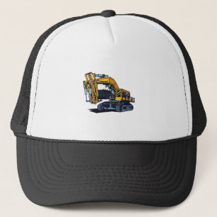 Entwurf von Gelben Baggermaschinen Truckerkappe