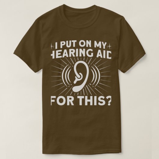 Entwurf von Hörhilfen für Zeichensprache Deaf Sign T-Shirt (Design vorne)