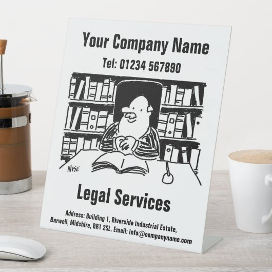 Entwurf von Rechtsberatung und Rechtsberatung Sockelschild (In Situ)