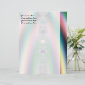 Entwurf von Regenbogenbriefen Briefbogen (Stehend Vorderseite)