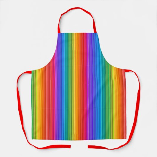 Entwurf von Regenbogenstreifen Schürze (Vorderseite)