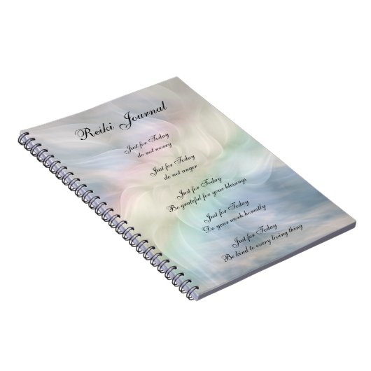 Entwurf von Reiki Principles Notizblock (Rechte Seite)