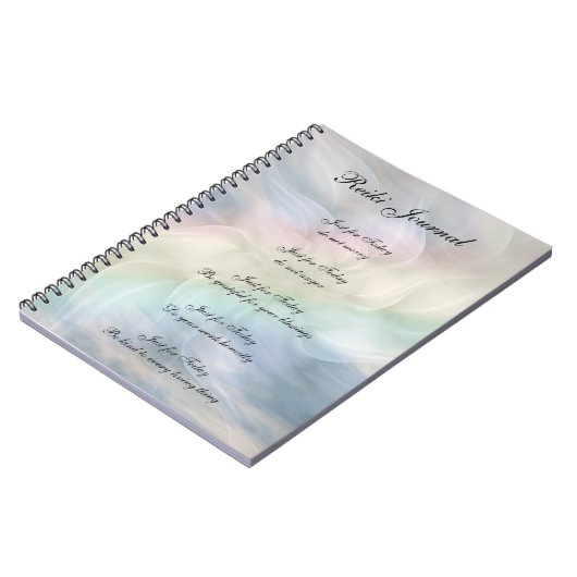 Entwurf von Reiki Principles Notizblock (Linke Seite)