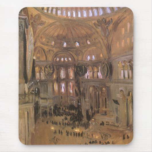 Entwurf von Santa Sophia von John Singer Sargent Mousepad (Vorne)