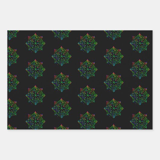 Entwurf von Starfield Kaleidoskop Geschenkpapier Set (Vorderseite 2)