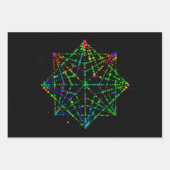 Entwurf von Starfield Kaleidoskop Geschenkpapier Set (Vorderseite)
