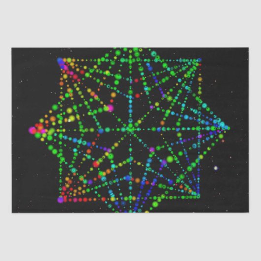 Entwurf von Starfield Kaleidoskop Seidenpapier (Vorderseite)