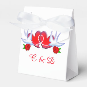 Entwurf von Tattoo Schlucken Herz und Rose Geschenkschachtel